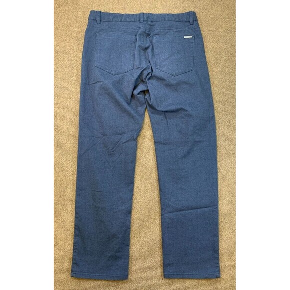 Calvin‎ Klein Chino Pants Mens 32x30 Slim Fit Straight Leg Herringbone - Picture 4 of 11